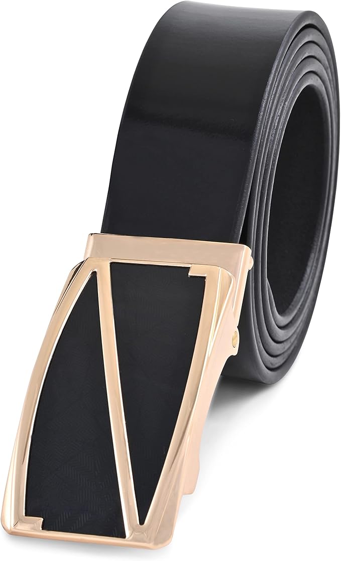 marky g apparel 男式棘轮腰带可调节全粒面皮带 适用于正装裤